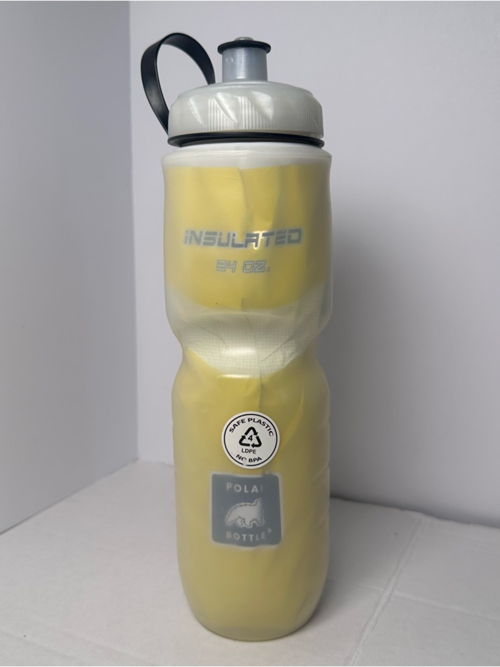 Polar Bottle Insulated 24oz YELLOW WATER BOTTLE-Cycling-Bike-Squeeze-BPA Free